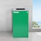 Alpine Industries 87 Gal. 3-Stream Steel Blue Green Recycling Bin and Black Trash Waste Station w Square Slot Lids ALP4450-BLK-KIT17 - alternate 10